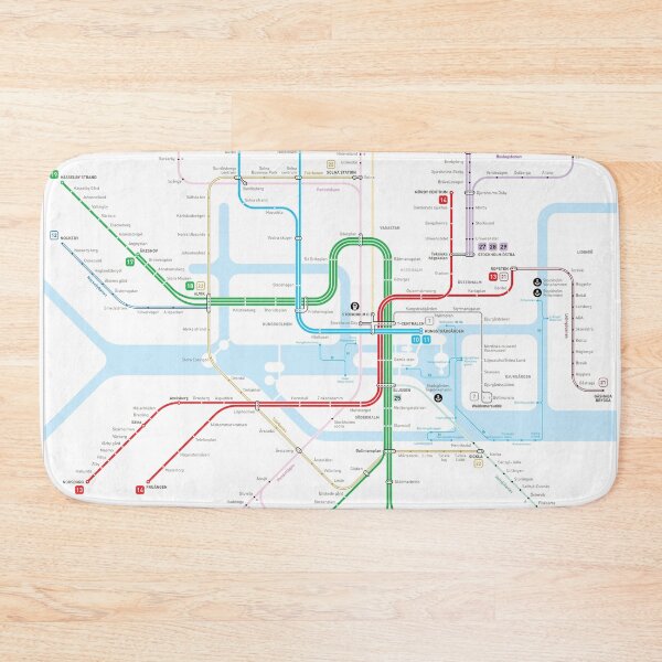 Item preview, Stockholm Metro Map designed and sold by Jug Cerovic.