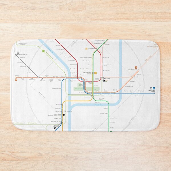 Item preview, Washington Metro Map designed and sold by Jug Cerovic.