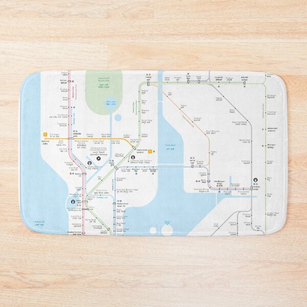 Item preview, Mumbai metro map  designed and sold by Jug Cerovic.