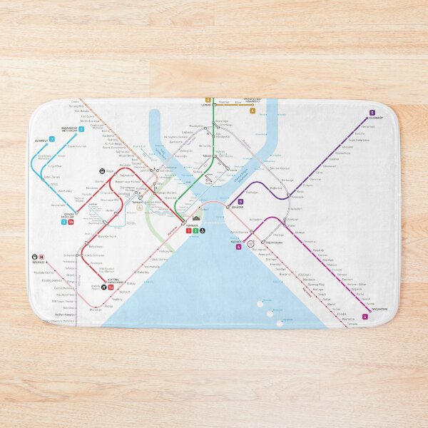 Item preview, Istanbul metro map  designed and sold by Jug Cerovic.