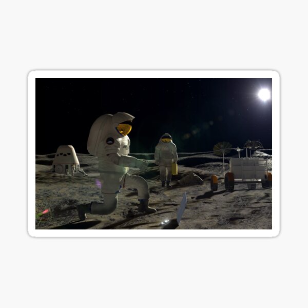 Fallen Astronaut Memorial Sticker