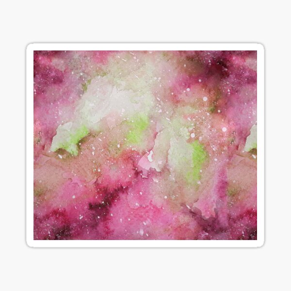 Watercolor Design - Pinke Galaxie Sticker