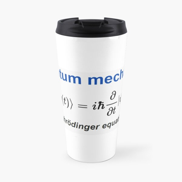 Schrödinger equation #Schrödinger #equation #Schrödingerequation Travel Mug