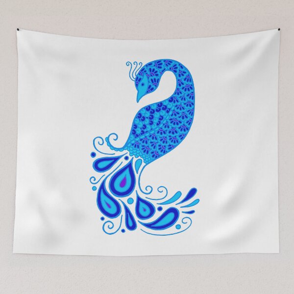 Item preview, Blue Peacock designed and sold by Hilary Leslie.
