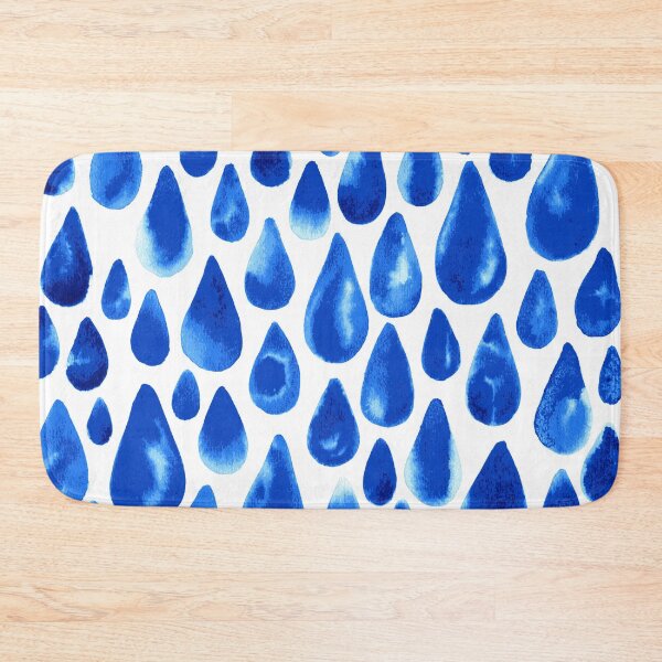 Item preview, Raindrops || Watercolor || Rain || Weather || Blue Palette designed and sold by Hilary Leslie.