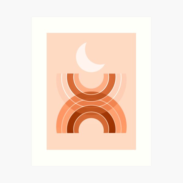 Cradle the moon - desert Art Print