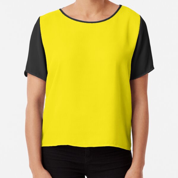 Yellow | Bright Yellow | Solid Color | Chiffon Top
