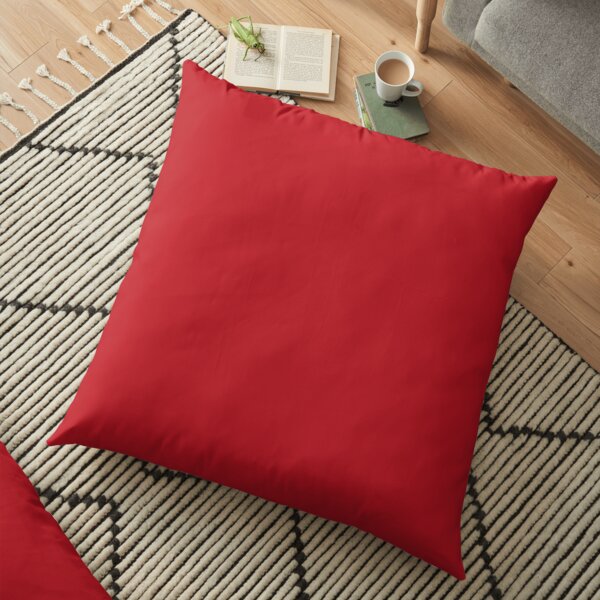 Red | Solid Color |  Floor Pillow