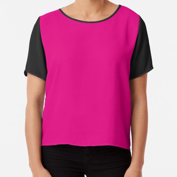 Hot Pink | Solid Color | Chiffon Top
