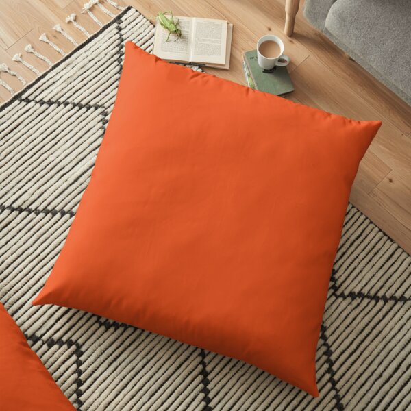 Burnt Orange | Solid Color | Floor Pillow