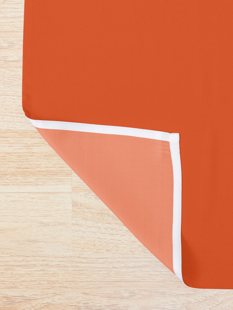 burnt orange shower curtain