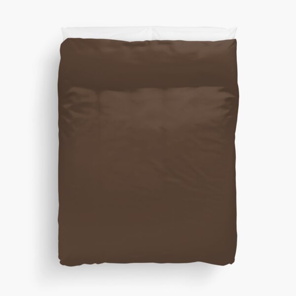 Chocolate Brown | Dark Brown | Solid Color |  Duvet Cover