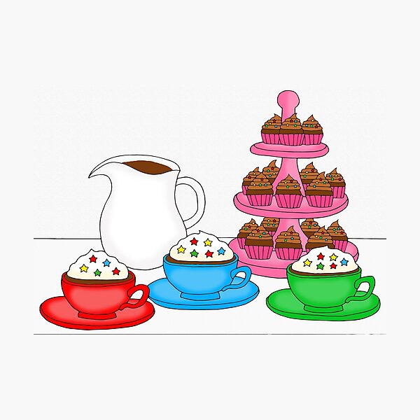 Artikelvorschau, Heiße Schokolade und Schokoladencupcakes entworfen und verkauft von CKMclean.