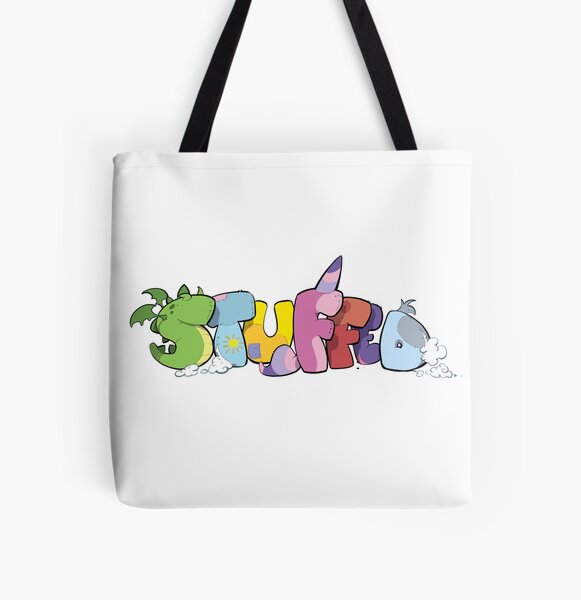 Stuffed Logo All Over Print Tote Bag