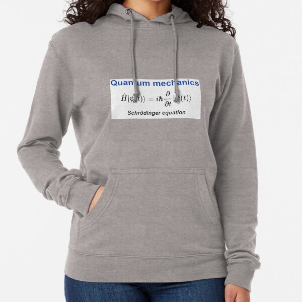 Schrödinger equation #Schrödinger #equation #Schrödingerequation Lightweight Hoodie