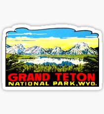 Grand Teton National Park Vintage Travel Decal 2 Sticker