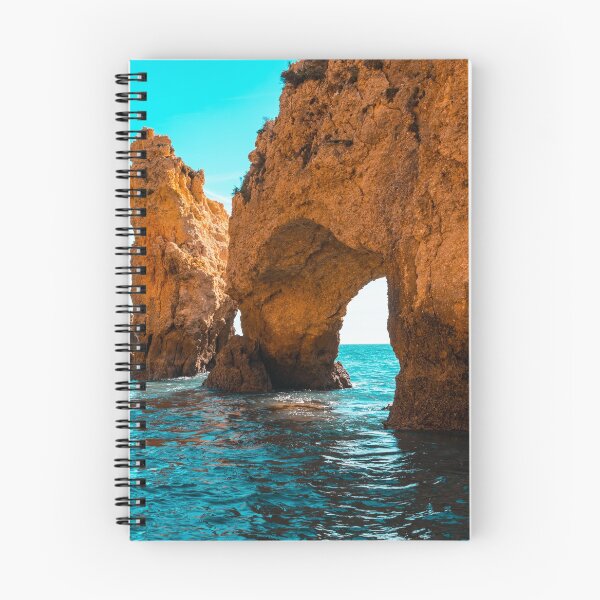 Item preview, Rough Beauty - Sea Stacks and Natural Arches in Orange and Teal designed and sold by Georgia Mizuleva.