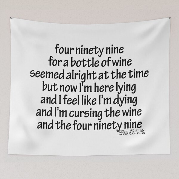 Item preview, Cursing the 499 - the o.c.b. - black writing designed and sold by dodgerock.