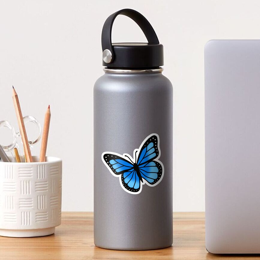 Blue Butterfly Sticker