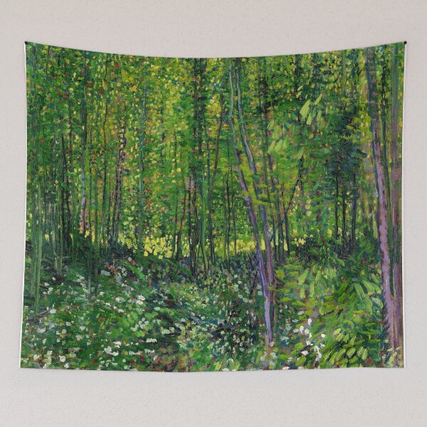 Item preview, Vincent Van Gogh Trees & Underwood  designed and sold by PureVintageLove.