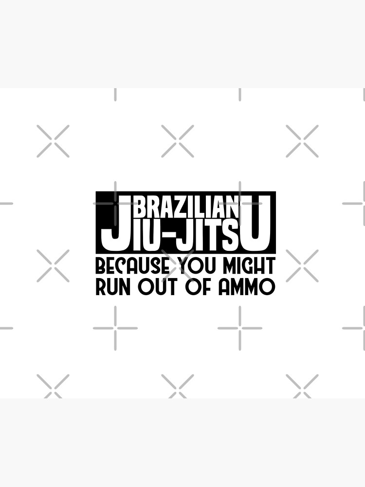 Papan Logam Lucu Bertuliskan "Karena Anda Mungkin Kehabisan Amunisi" Bertema Jiu Jitsu - Ukuran 8x12 Inci, Hiasan Dinding Retro untuk Rumah, Bar, atau Gym