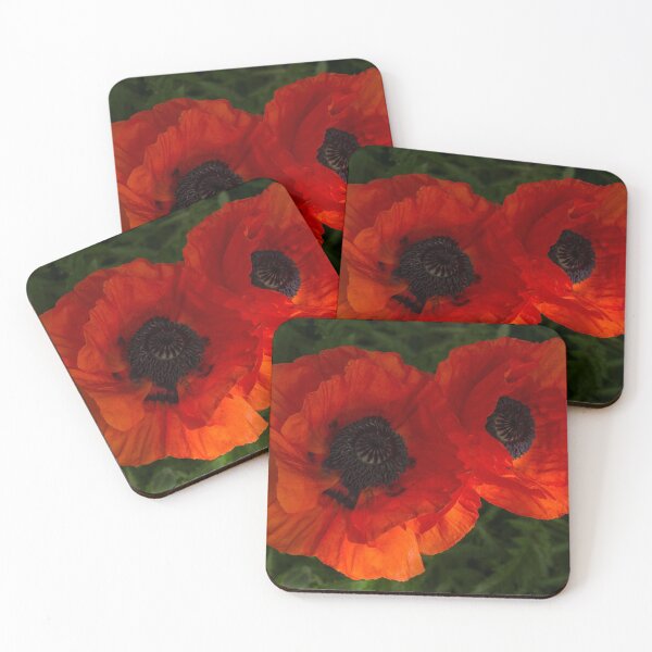 Item preview, Hot Red Poppy Duet - Horizontal  designed and sold by Georgia Mizuleva.