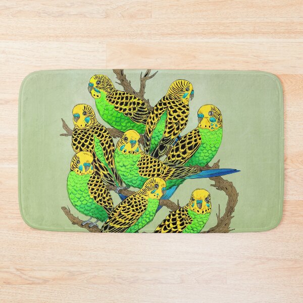 Item preview, Periquitos verdes y dorados designed and sold by Marta Tesoro.