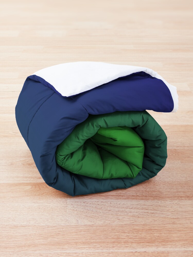 Alternate view of Ombre | Gradient Colors | Green and Blue | Comforter