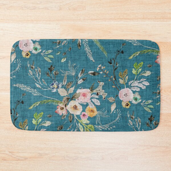 Item preview, La Boheme Teal Floral  designed and sold by Esther  Fallon Lau.