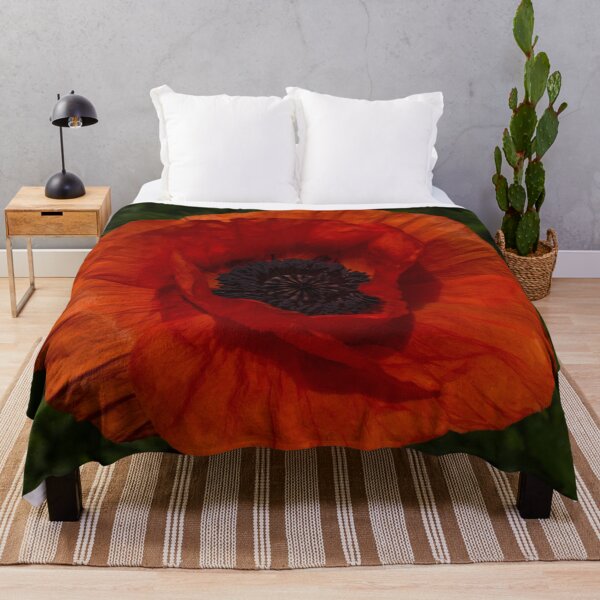 Item preview, Powerful Symbol - Beautiful Red Poppy on Verdant Green designed and sold by Georgia Mizuleva.