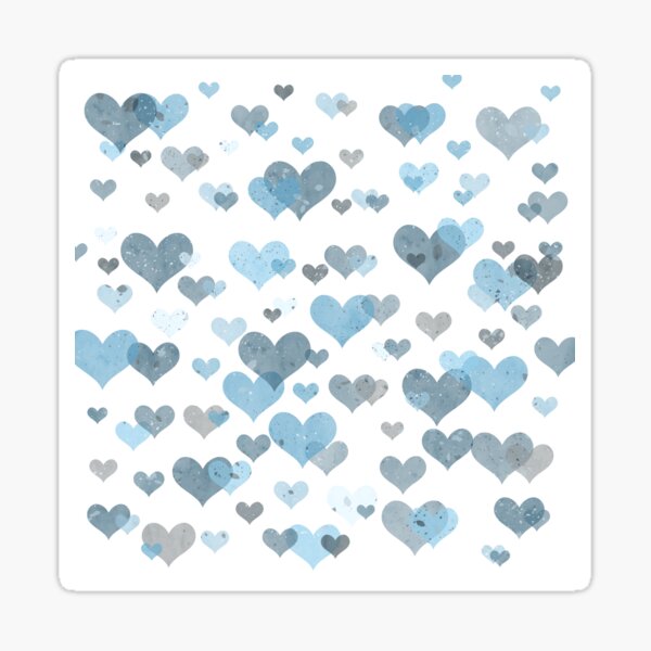 Item preview, Blue Heart Watercolor Pattern designed and sold by PenningtonArt.
