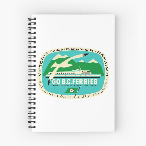 Item preview, BC Ferries Victoria Vancouver Vintage Travel Decal designed and sold by hilda74.