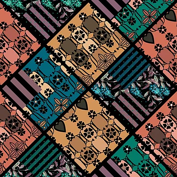 Artwork thumbnail, rustic patchwork by fuzzyfox