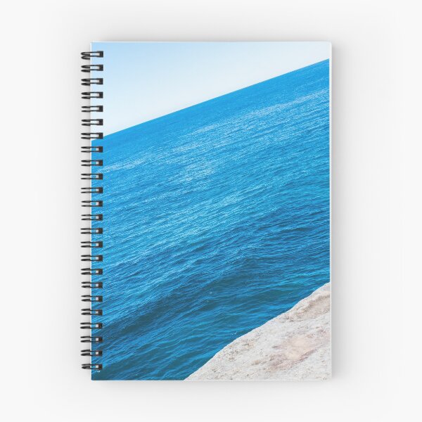 Item preview, Blue ocean sky and rock abstract landscape designed and sold by Natalie Board.