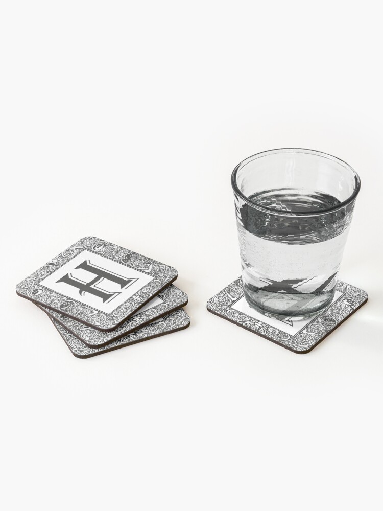 Alternate view of Vintage Monogram | Letter H | Coasters (Set of 4)