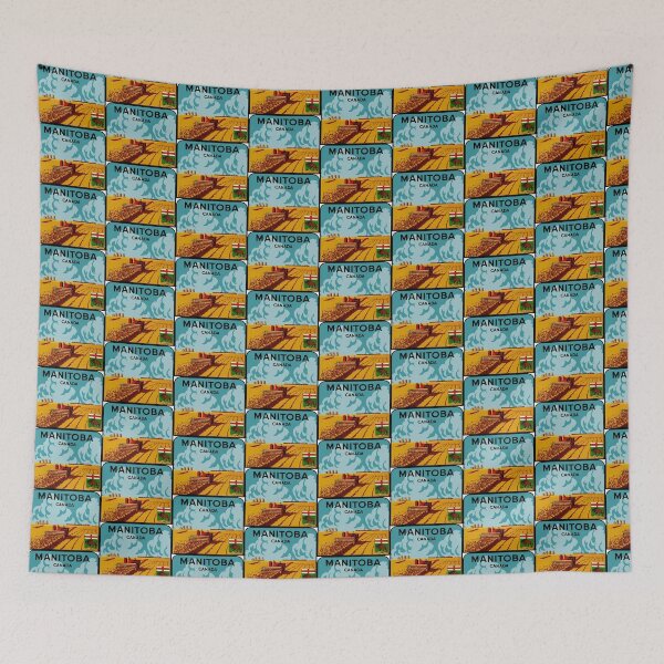 Item preview, Manitoba Canada Vintage Travel Decal designed and sold by hilda74.