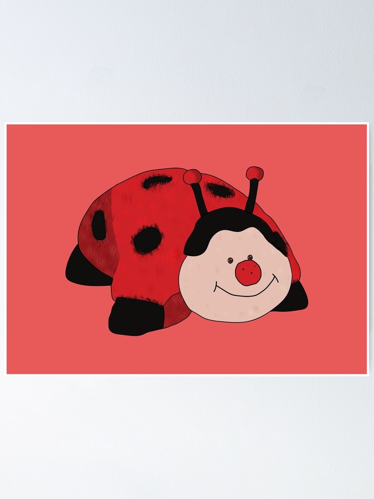 Ladybug Pillow Pet Poster By Amarie98 Redbubble