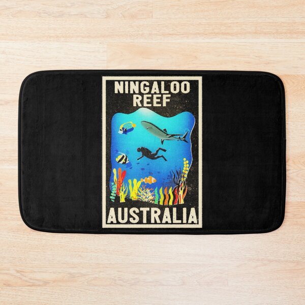 Item preview, Ningaloo Reef Scuba Diving Western Australia Vintage Style Vacation Fish Coral Reef designed and sold by Travel Time.