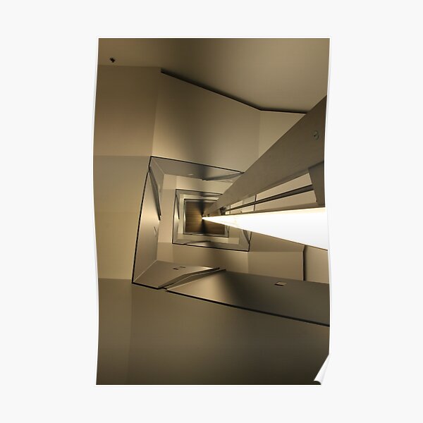 Stair Abstract, ICA Museum, Boston Poster