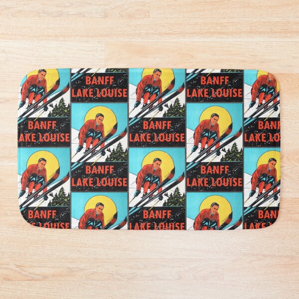 Item preview, Banff Lake Louise Ski Vintage Travel Decal designed and sold by hilda74.