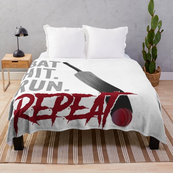Item preview, Bat hit run repeat Cricket Sports Fan designed and sold by PincGeneral.