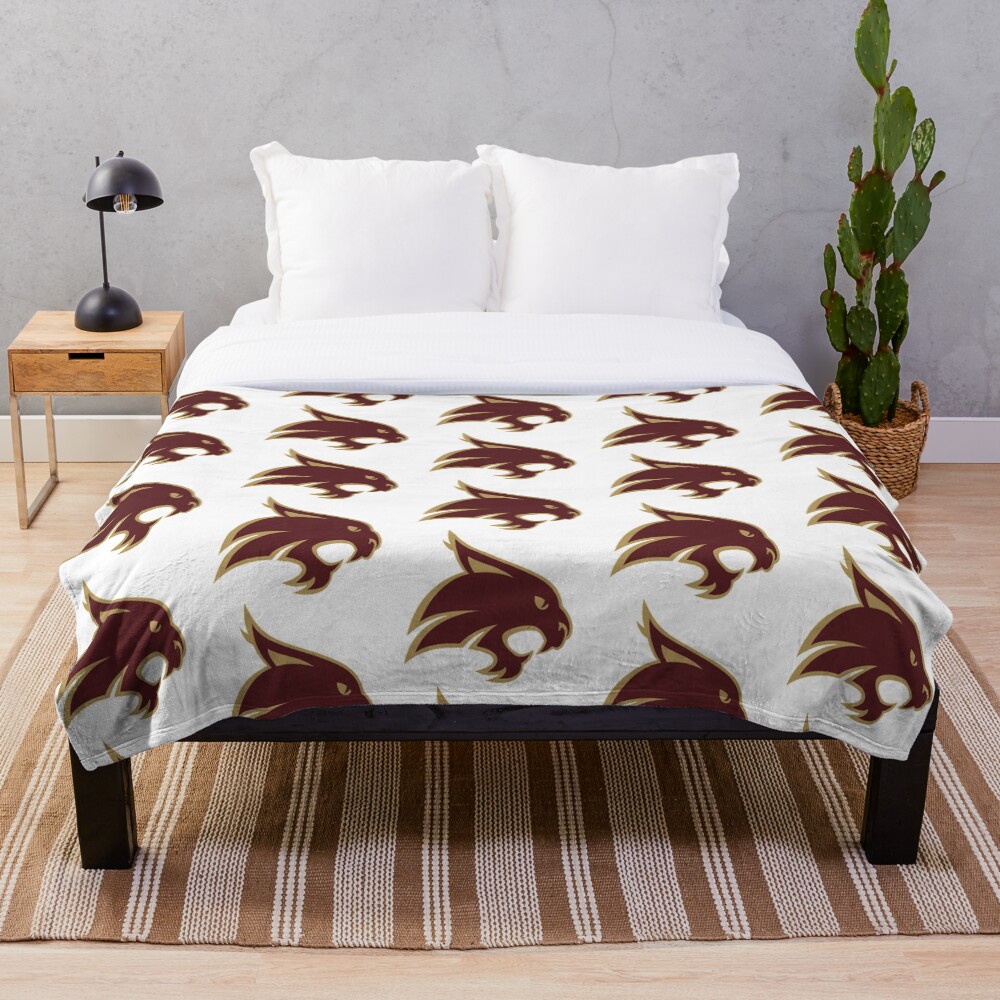 "Texas State Bobcat" Throw Blanket for Sale by rosegold18 Redbubble