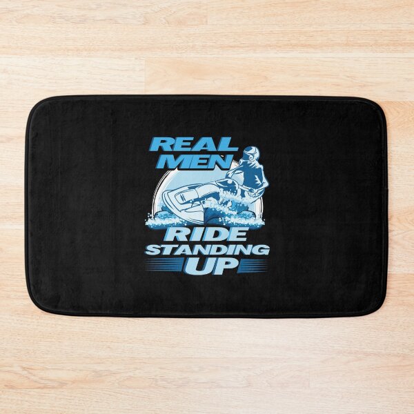 Item preview, Real Men Ride Standing Up Jet Skiing graphic designed and sold by woodsgoodsco.