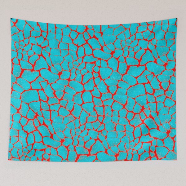 Item preview, Crispy cracked blue crocodile skin designed and sold by John-Paul Sanders.