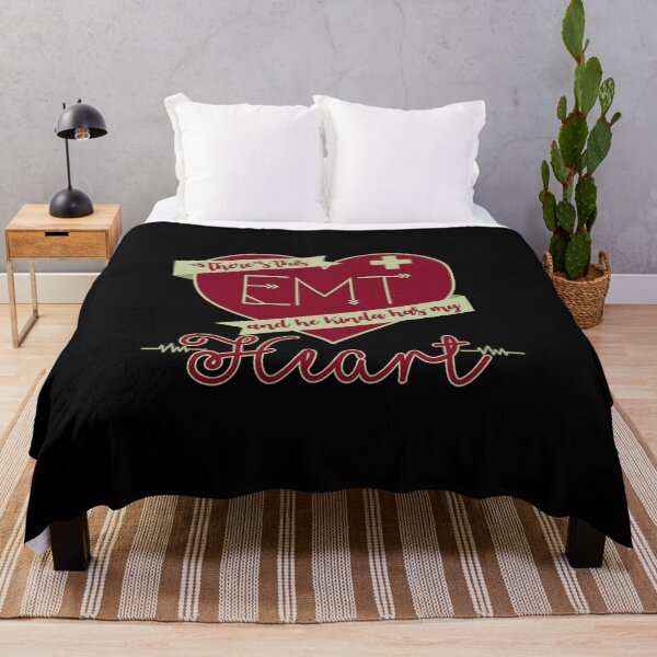 Item preview, There's This EMT And He Kinda Has My Heart graphic designed and sold by woodsgoodsco.
