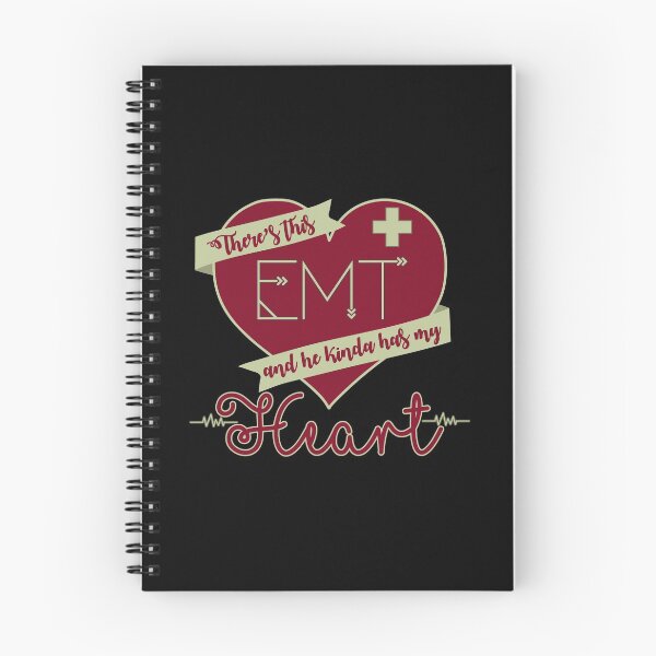 Item preview, There's This EMT And He Kinda Has My Heart graphic designed and sold by woodsgoodsco.