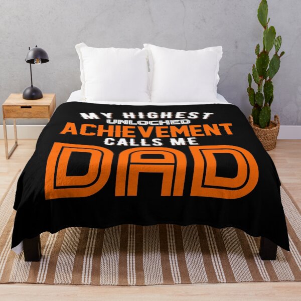 Item preview, My Highest Unlocked Achievement Calls Me Dad graphic designed and sold by woodsgoodsco.