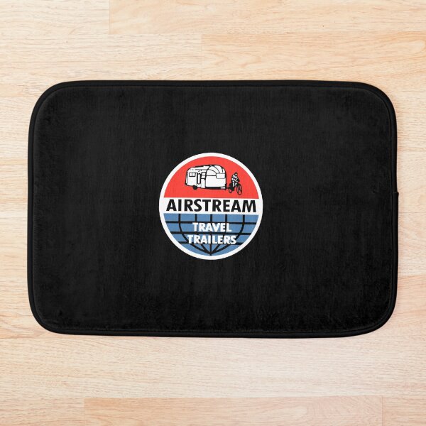 Airstream Travel Trailer Vintage Decal Bath Mat