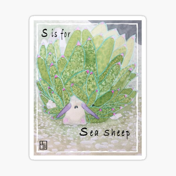 S is for Sea Sheep Sticker