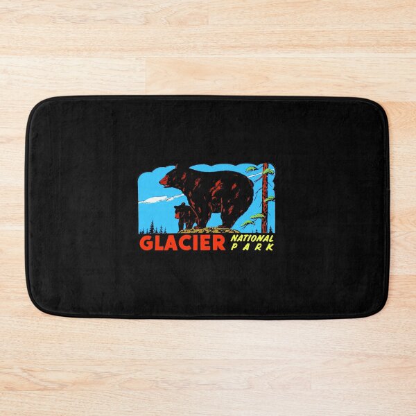 Item preview, Bears at Glacier National Park Vintage Travel Decal designed and sold by hilda74.
